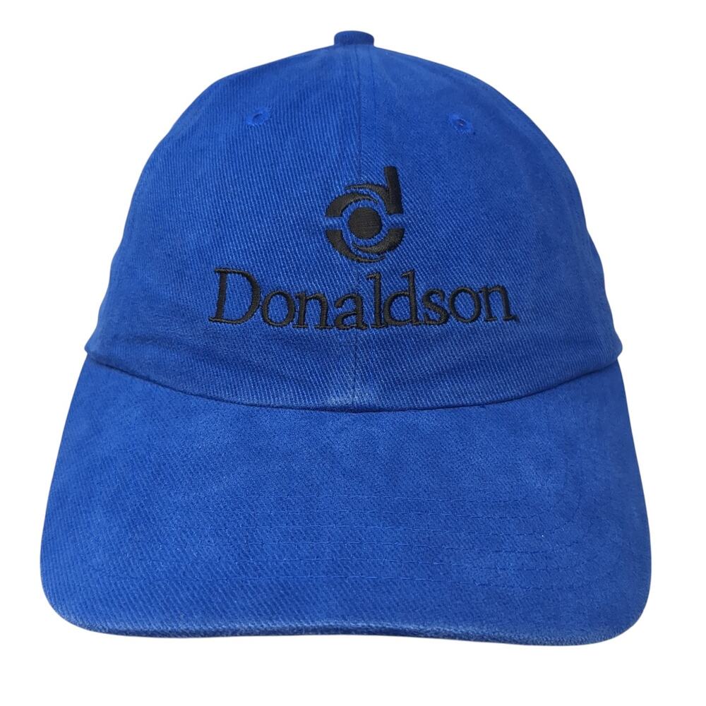 Donaldson Slideback Baseball Cap Blue OS Adjustable Embroidered Falcon Headwear